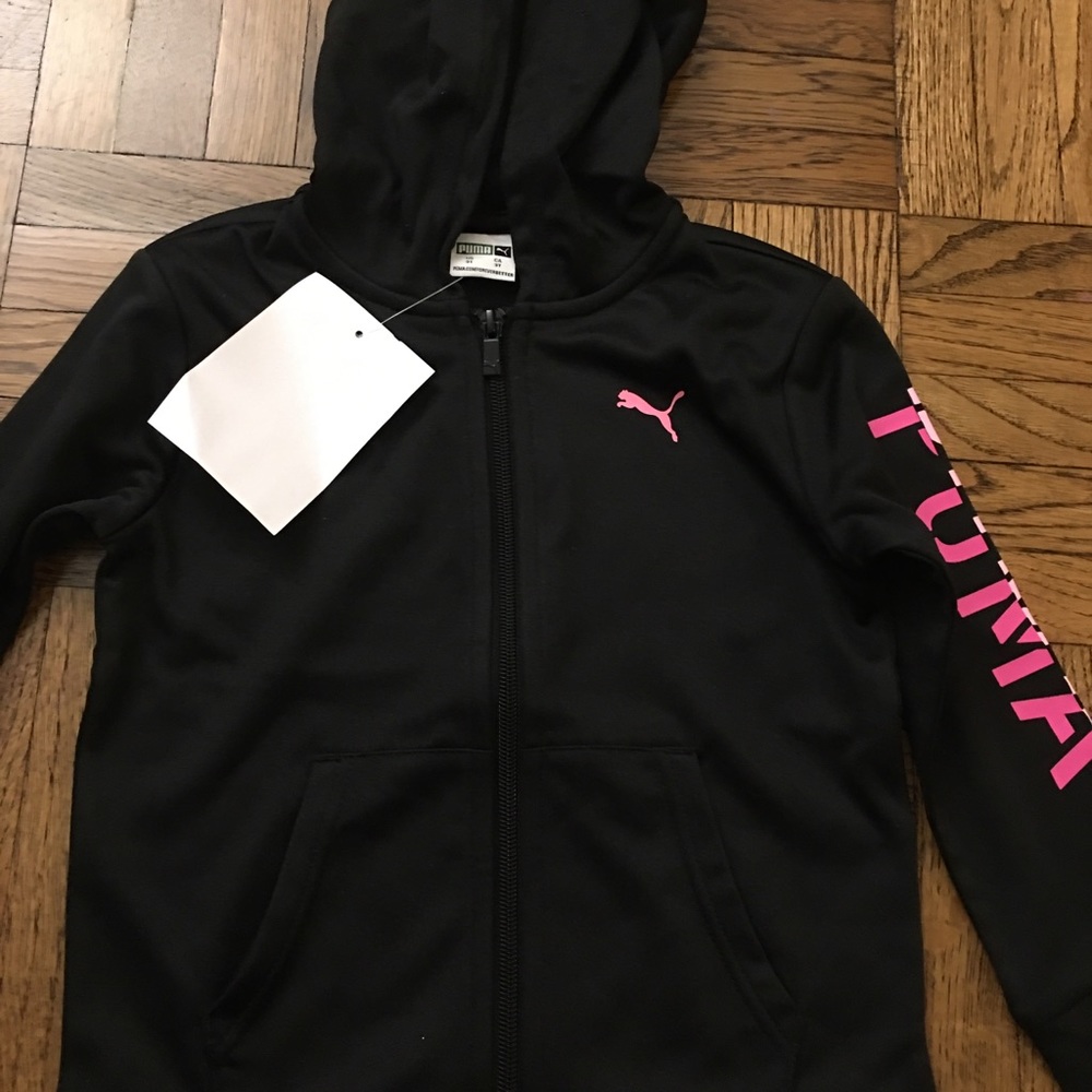 Puma girls track jacket size